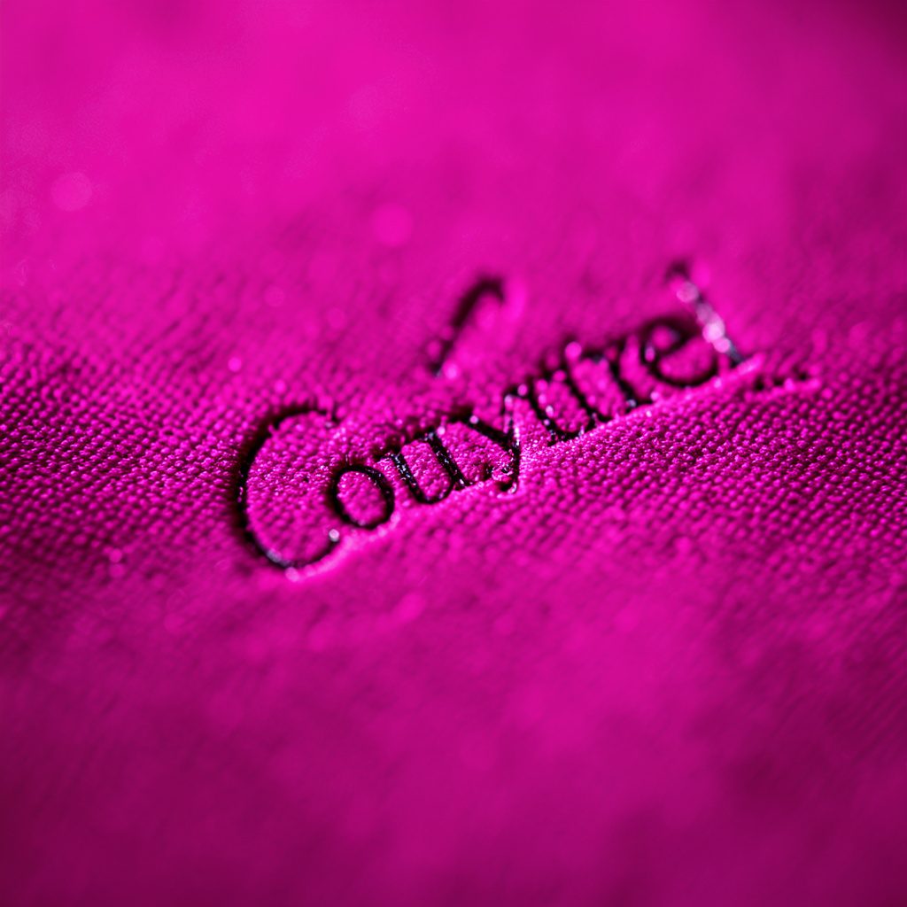Krystel Couture logo mark in warm terracotta tones on a light background